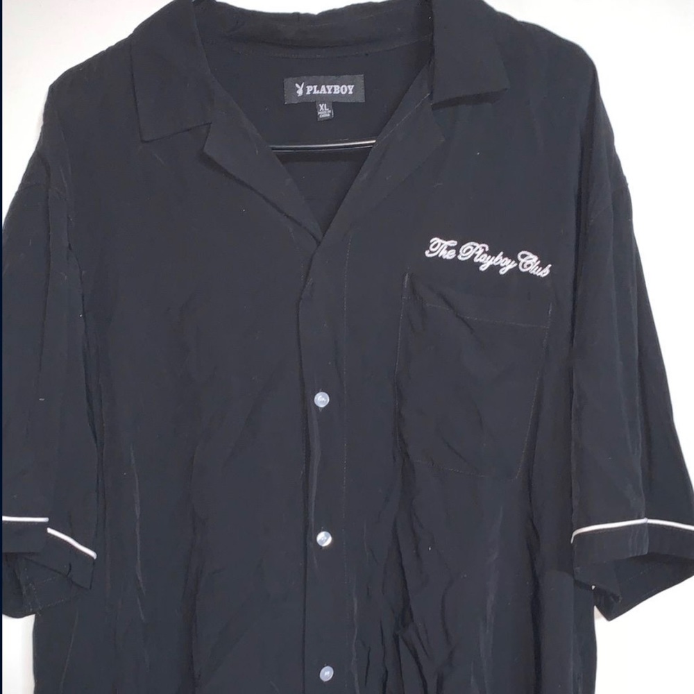 Playboy Rayon Camp bowling button up